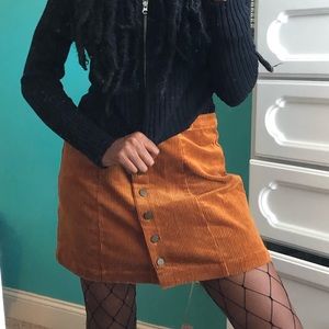 Fall orange skirt